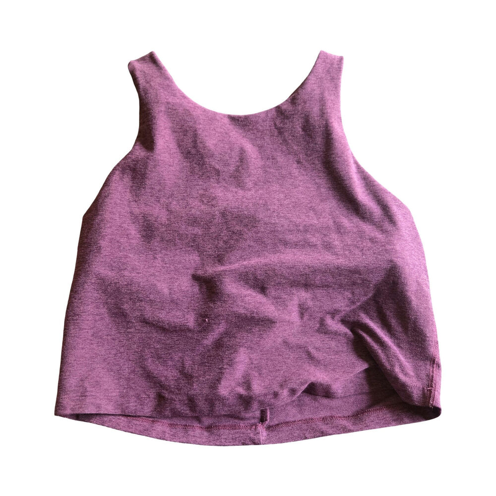 Beyond Yoga Purple‎ Spacedye Racerback Cropped Tank Size: L